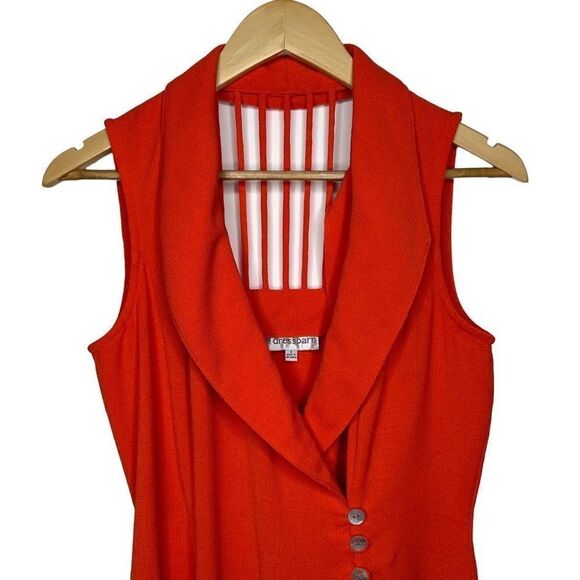 DRESSBARN Orange Midi Dress - Picture 3 of 14